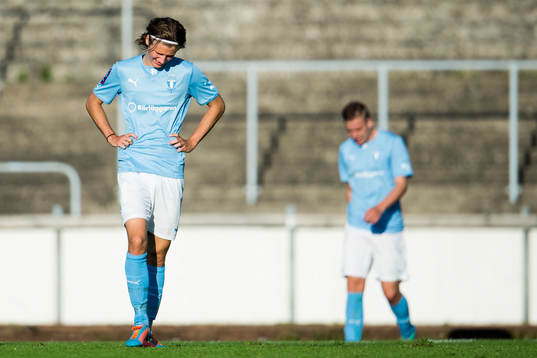 Malmö FFs Pawel Cibicki deppar