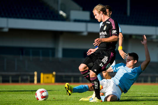 IFK Göteborgs Gustav Engvall och Malmö FFs Hannes