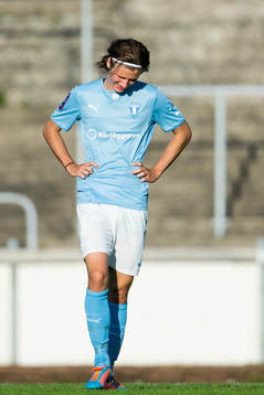 Malmö FFs Pawel Cibicki deppar