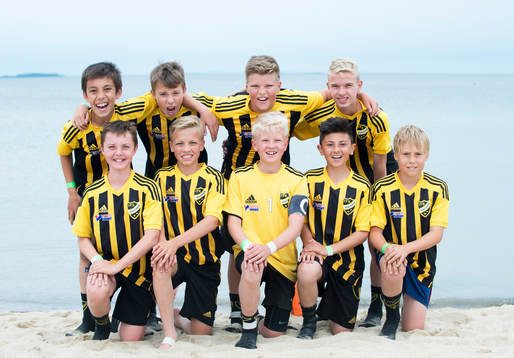 IFK Hässleholms pojkar födda 2002 i en match