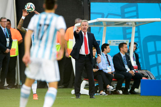 Schweiz förbundskapten Ottmar Hitzfeld