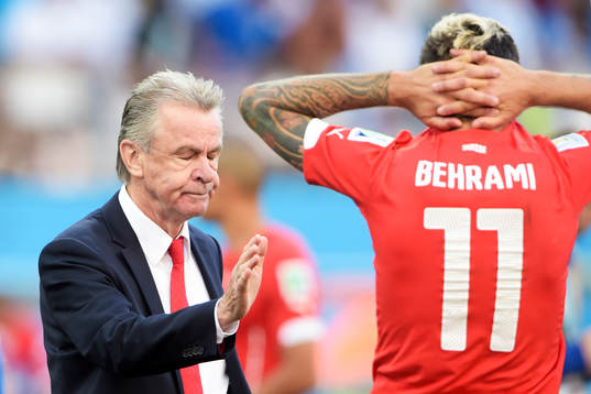 Schweiz förbundskapten Ottmar Hitzfeld