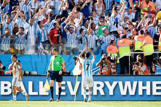 Argentinas Angel Di Maria jublar