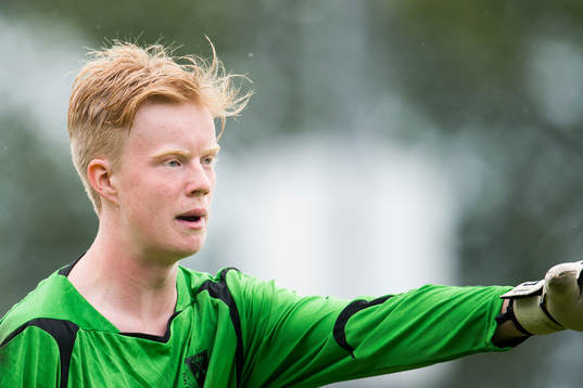 Dalarnas målvakt Emil Groth