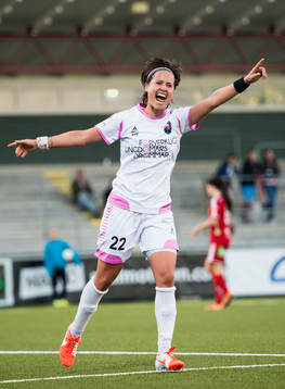 Rosengårds Katleen Radtke jublar