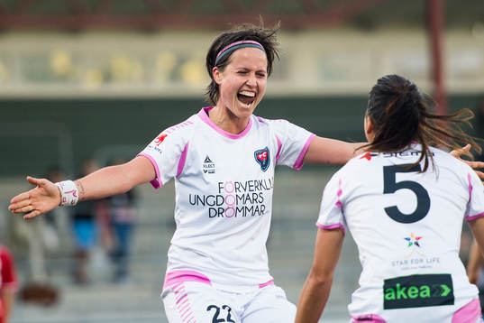 Rosengårds Katleen Radtke jublar
