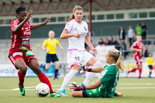 Rosengårds Ramona Bachmann men målchans mot Piteås Faith