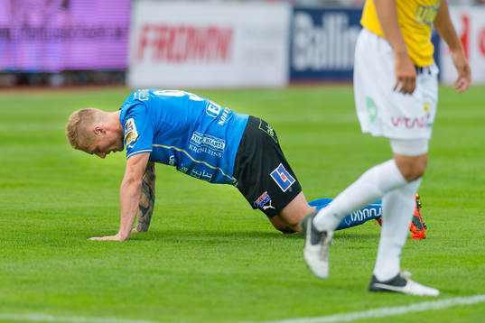 Halmstads Gudjón Baldvinsson deppar