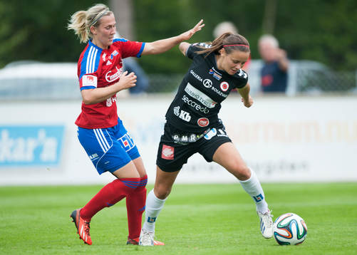 Kristianstads Alice Nilsson i matchen i damallsvenskan