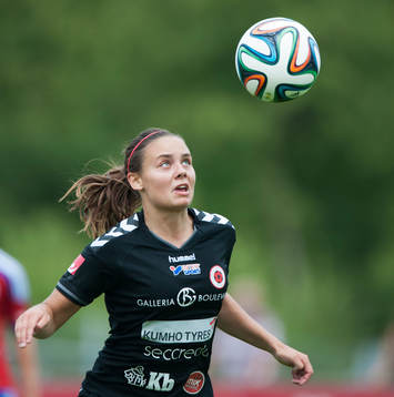 Kristianstads Alice Nilsson i matchen i damallsvenskan