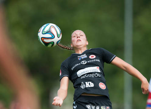 Kristianstads Therese Andersson i matchen i damallsvenskan