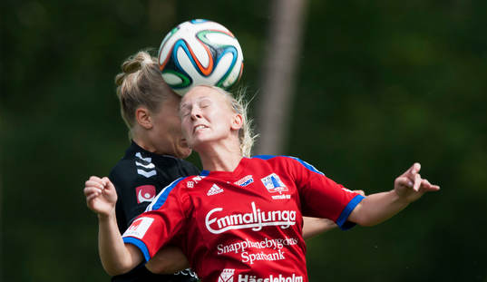 Nickduell i matchen i damallsvenskan mellan Vittsjö och