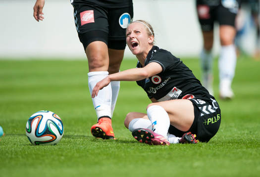 Kristianstads Gudny Björk Odinsdottir i matchen i