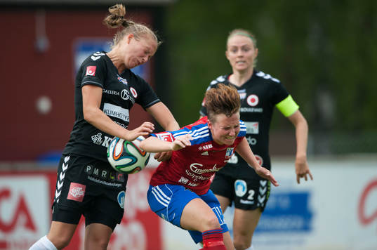 Vittsjös Elin Nilsen i matchen i damallsvenskan mellan