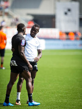 Norrköpings Alhaji Kamara och Örebros Alhassan Kamara