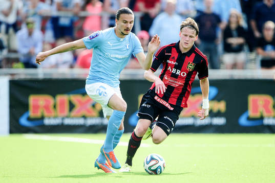 Malmö FFs Erik Johansson och Brommapojkarnas Victor