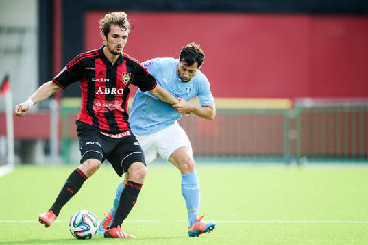 Brommapojkarnas Dardan Rexhepi och Malmö FFs Matias Concha