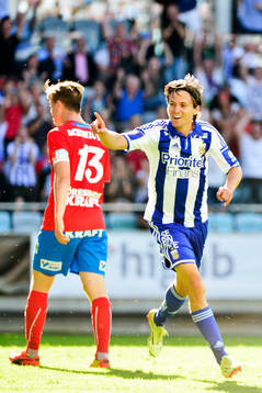 IFK Göteborgs Lasse Vibe jublar