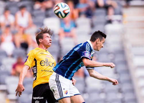 Elfsborgs Marcus Rohdén och Djurgårdens Haris Radetinac i