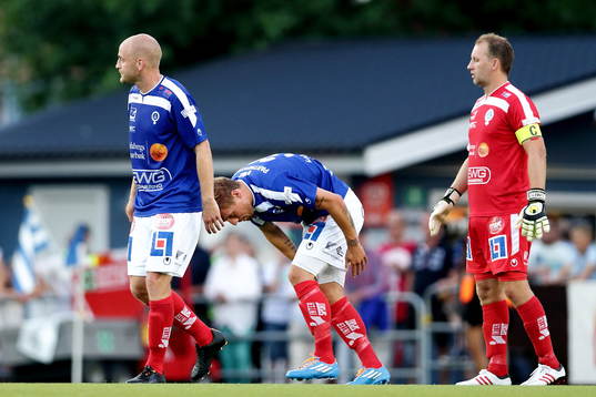 Åtvidabergs Daniel Sjölund, Martin Christensen och