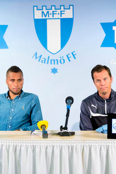 Malmös Isaac Kiese Thelin och sportchef Daniel Andersson
