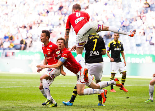 Kalmars Melker Hallberg, David Elm och Marcus Nilsson