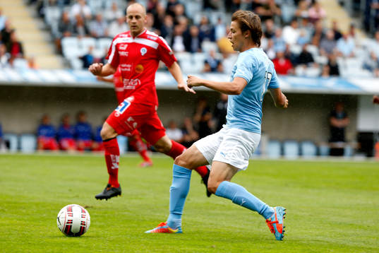 Simon Thern från Malmö skadade sig