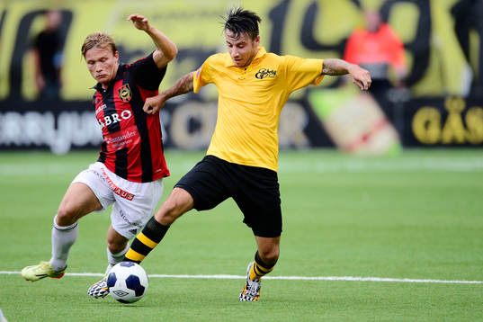 Brommapojkarnas Nicklas Bärkroth och Elfsborgs Mikkel