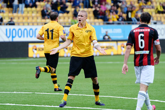 Elfsborgs Sebastian Holmén jublar