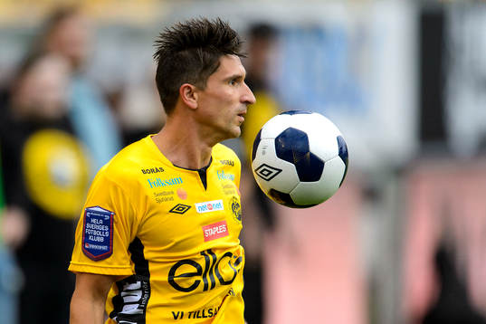 Dime Mencevski i matchen mellan Elfsborgs Legendarer och