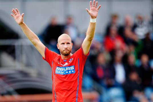 Helsingborgs Mattias Lindström jublar
