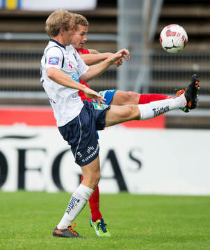 Gefles Johan Oremo och Helsingborgs Christoffer Andersson i