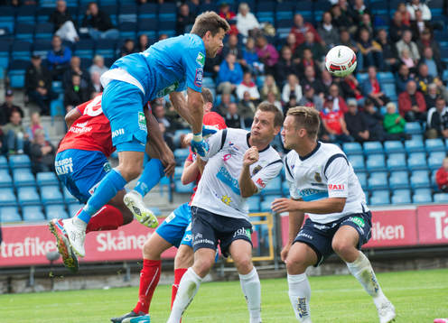 Gefles målvakt Emil Hedvall i