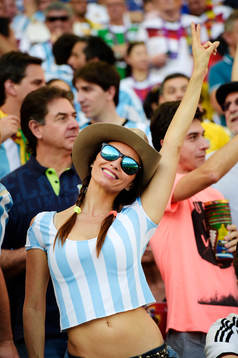 En argentinsk supporter