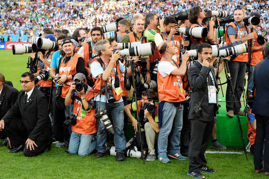 Många fotografer trängs