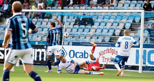 Mål 1-1 av Djurgårdens Erton Fejzullahu