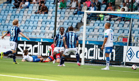 Mål 1-2 av Djurgårdens Amadou Jawo