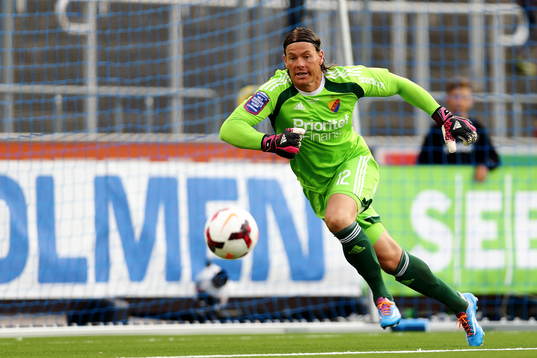 Djurgårdens målvakt Kenneth Höie