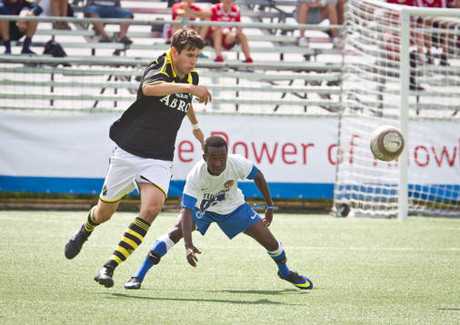 Match i Gothia Cup mellan AIK och Right to Dream från Ghana
