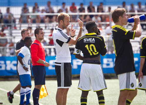 Match i Gothia Cup mellan AIK och Right to Dream från Ghana