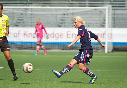Match i Gothia Cup mellan Bayer Leverkusen och Linköping