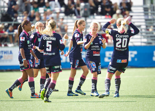 Match i Gothia Cup mellan Bayer Leverkusen och Linköping