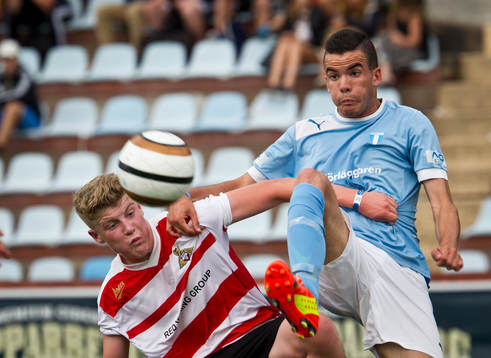 Match i Gothia Cup mellan Malmö FF och Doncaster