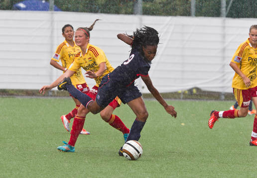 Match i Gothia Cup mellan Paris Saint Germain och Tyresö