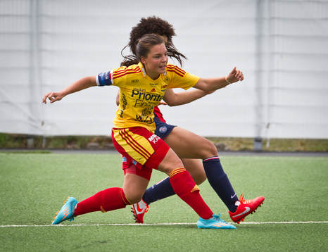 Match i Gothia Cup mellan Paris Saint Germain och Tyresö