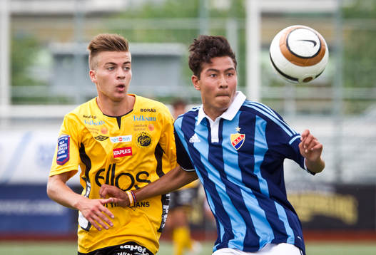 Match i Gothia Cup mellan Djurgården och Elfsborg
