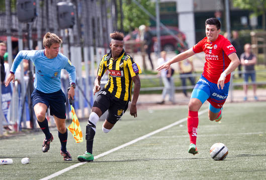 Match i Gothia Cup mellan Helsingborg och Häcken