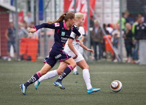 Match i Gothia Cup mellan Linköping och Umeå