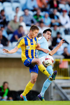 Ventspils Vitaliy Recickis  mot Malmö FFs Amin Nazari