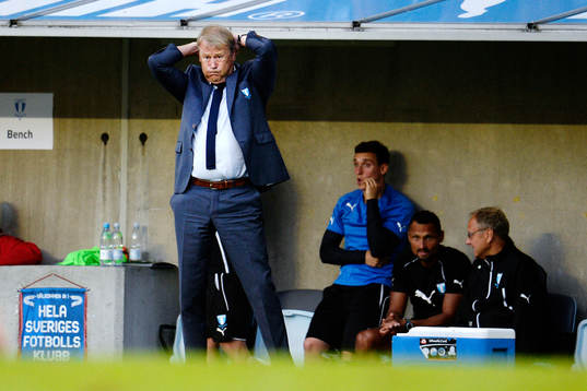 Malmö FFs tränare Åge Hareide deppar